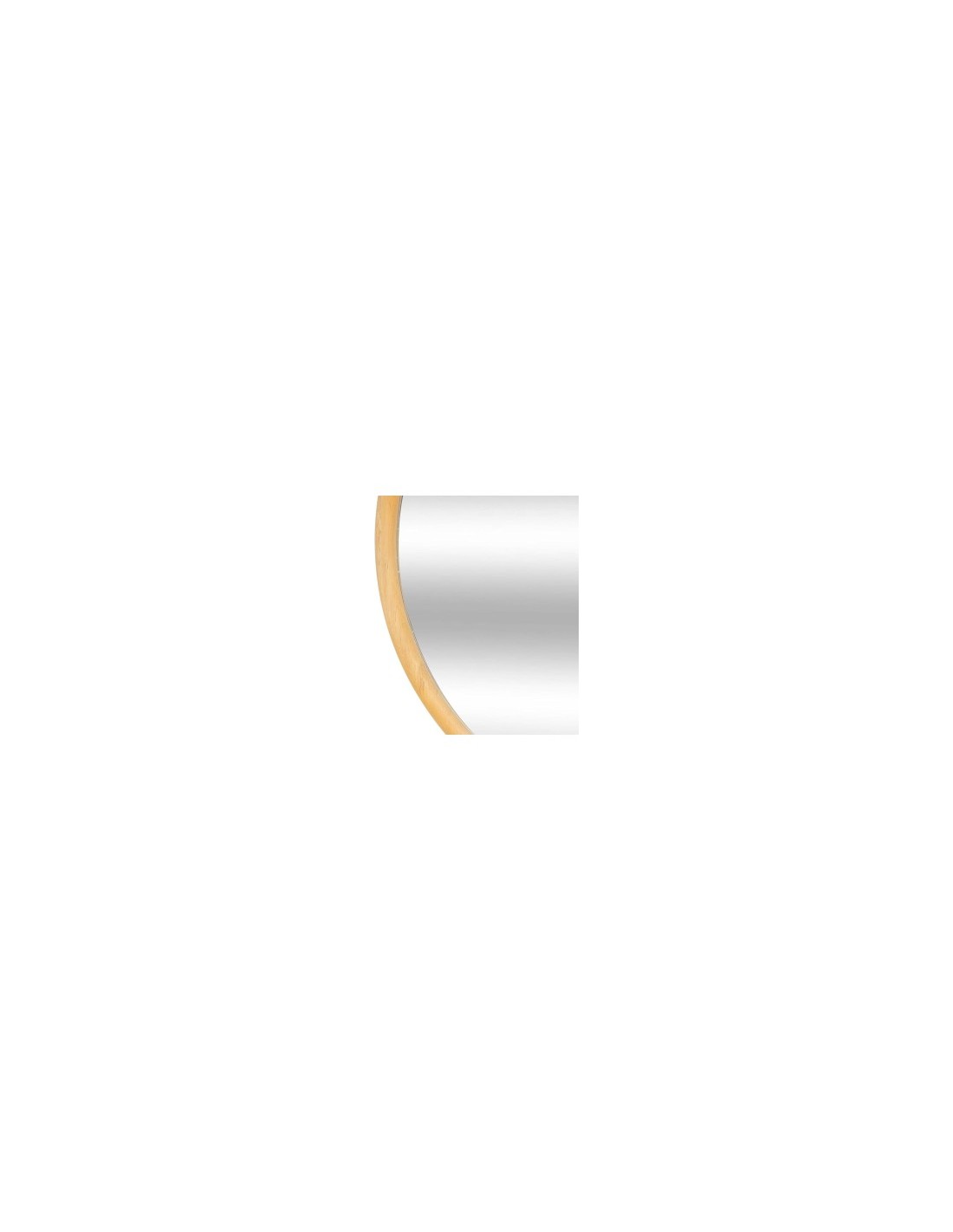 Specchio KIM 55 cm in Legno, Design Rotondo, Elegante e Raffinato | Specchio KIM Wood