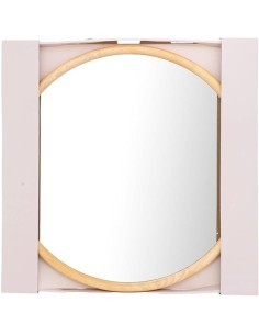 Specchio KIM 55 cm in Legno, Design Rotondo, Elegante e Raffinato | Specchio KIM Wood