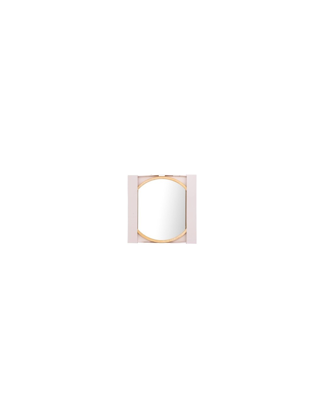 Specchio KIM 55 cm in Legno, Design Rotondo, Elegante e Raffinato | Specchio KIM Wood