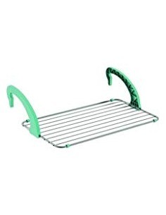 Stendibiancheria da balcone, 110 cm, 10 metri, acciaio verniciato, pieghevole, ST188