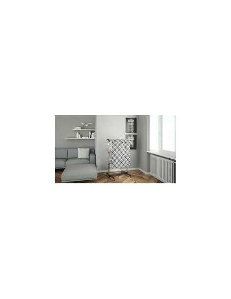 Stendibiancheria verticale, 3 piani, 40 metri, modulabile, acciaio e alluminio, silver, Colombo