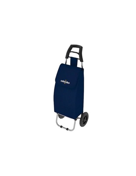 Colombo ROLLY carrello porta spesa, acciaio, blu, sacca impermeabile, 40 litri, 25 kg