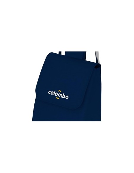 Colombo ROLLY carrello porta spesa, acciaio, blu, sacca impermeabile, 40 litri, 25 kg