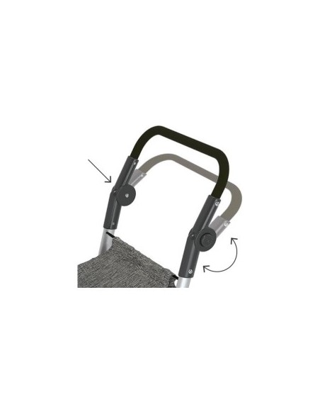Carrello spesa TROLL, alluminio, borsa 60 litri, manubrio regolabile, sistema 6 ruote
