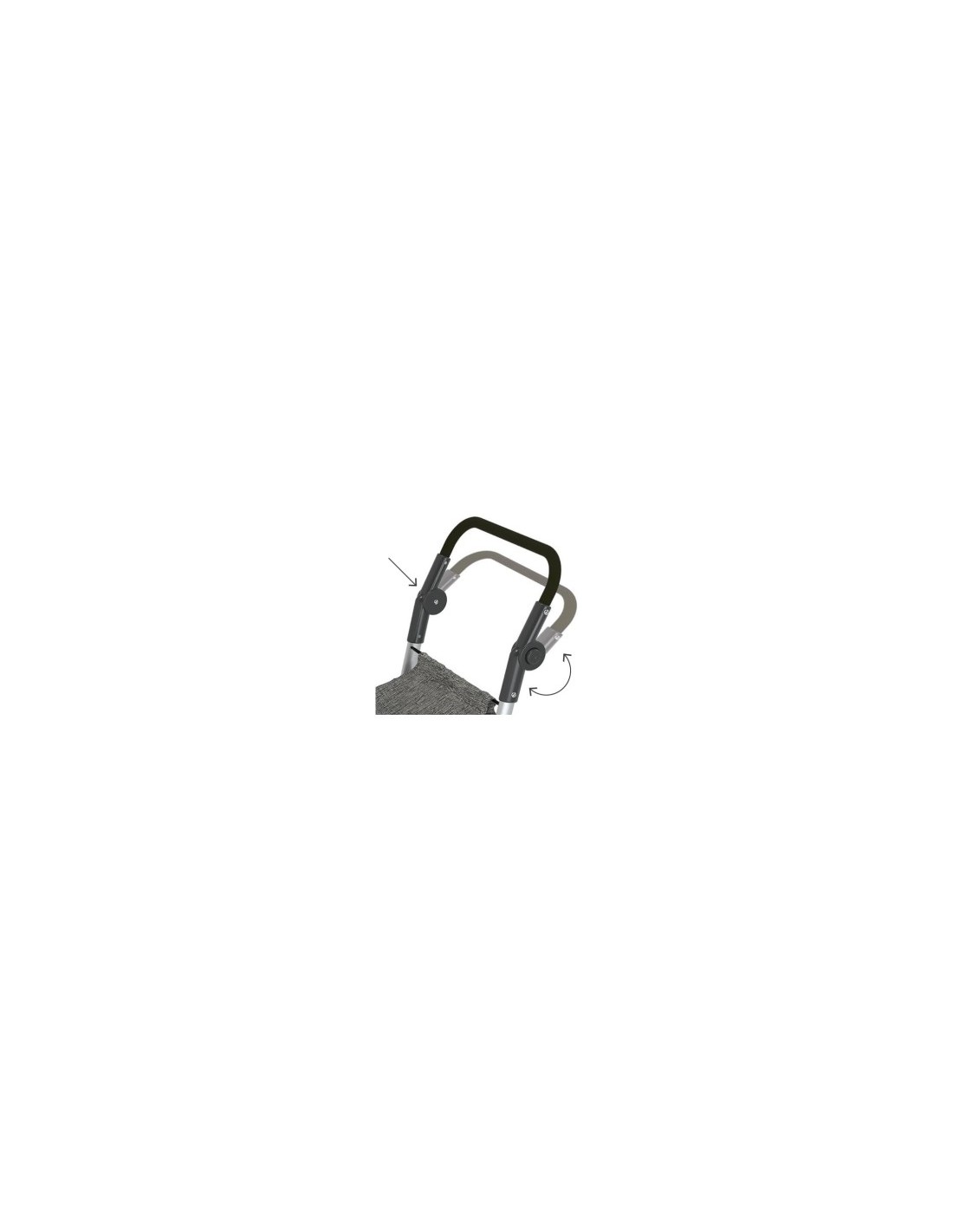 Carrello spesa TROLL, alluminio, borsa 60 litri, manubrio regolabile, sistema 6 ruote
