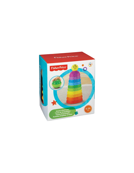 FISHER-PRICE W4472, SCODELLE TRASFORMELLE, GIOCATTOLO IMPILABILE, CLASSICO 6-36 MESI, MULTICOLORE