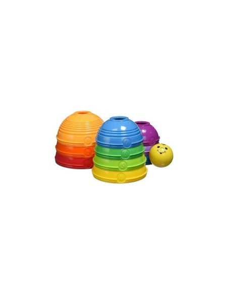 FISHER-PRICE W4472, SCODELLE TRASFORMELLE, GIOCATTOLO IMPILABILE, CLASSICO 6-36 MESI, MULTICOLORE
