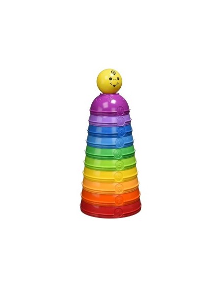 FISHER-PRICE W4472, SCODELLE TRASFORMELLE, GIOCATTOLO IMPILABILE, CLASSICO 6-36 MESI, MULTICOLORE