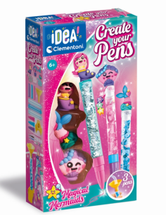 CREATIVO, PICCOLO LABORATORIO DELLE PENNE, CLEMENTONI, 18869, IDEA!, KIT CREATIVO, BAMBINI