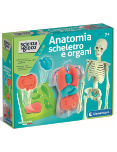 CLEMENTONI, SCIENZA E GIOCO, ANATOMIA, SCHELETRO E ORGANI, GIOCO EDUCATIVO, 8+ ANNI, 19414