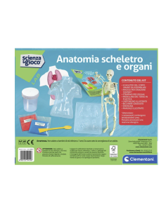 CLEMENTONI, SCIENZA E GIOCO, ANATOMIA, SCHELETRO E ORGANI, GIOCO EDUCATIVO, 8+ ANNI, 19414