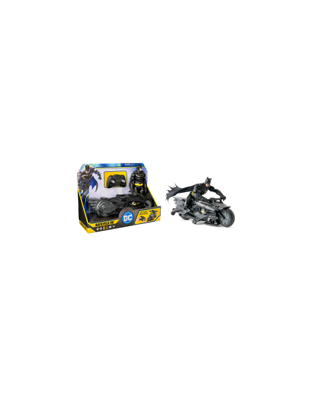 BATMAN 6072896 BATCYCLE RC CON PERSONAGGIO