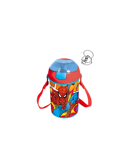 SPIDERMAN BORRACCIA POP-UP 450ML CON TRACOLLA