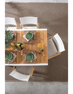 Tavolo Bizzotto allungabile alluminio 160-240 - 0663191 | TreG Ingrosso