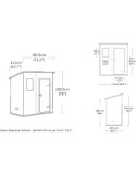 CASETTA DA GIARDINO MANOR PENT 6X4 BEIGE