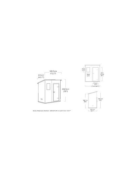 CASETTA DA GIARDINO MANOR PENT 6X4 BEIGE