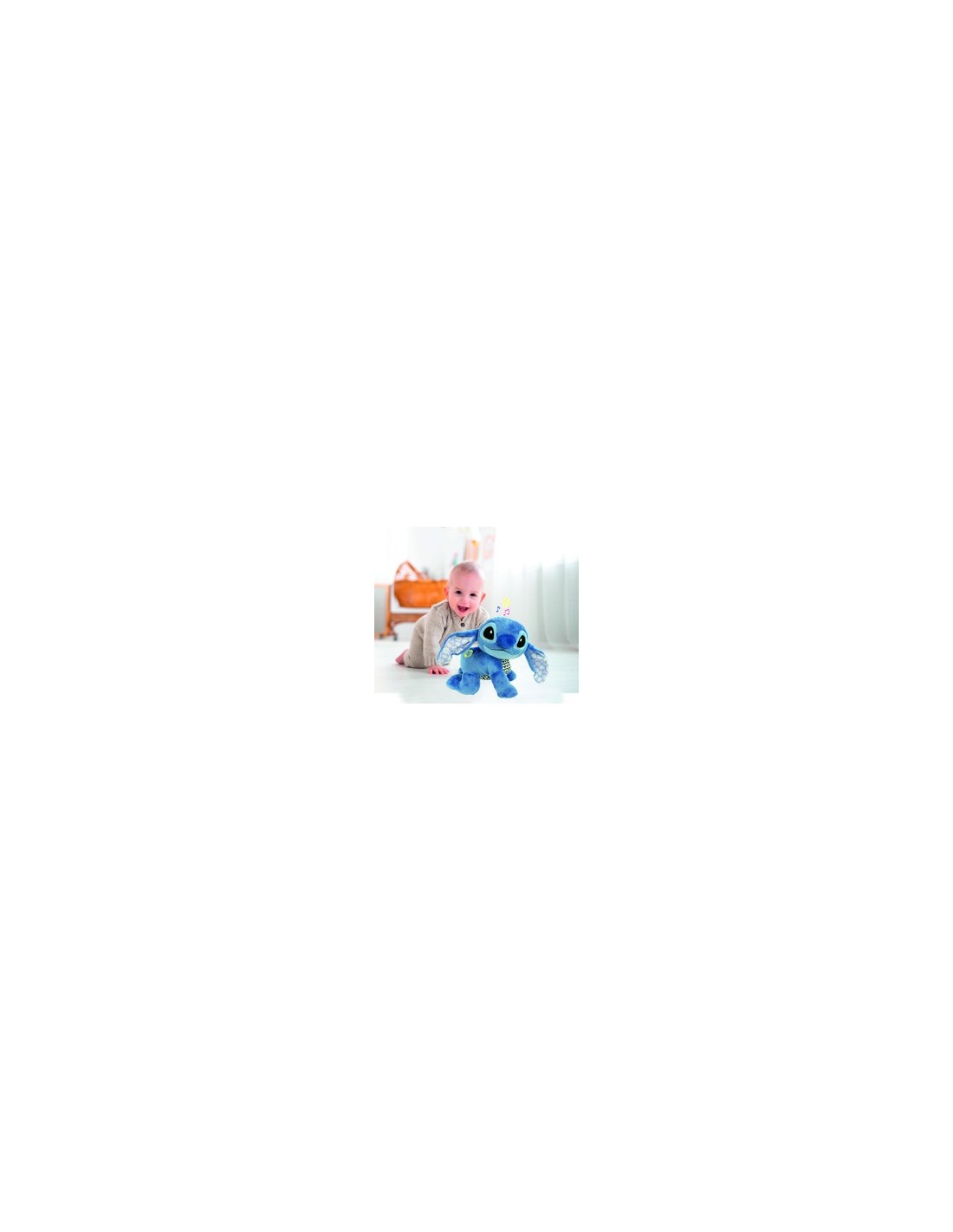 Peluche Interattivo Disney Baby Stitch Gattona con Me – Gioco Educativo 6-36 Mesi