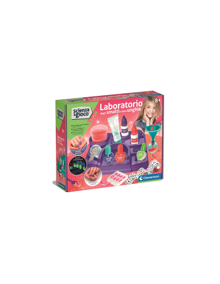 Laboratorio Smalti e Nail Art Clementoni Kit Scientifico Unghie Personalizzate Bambine 8+