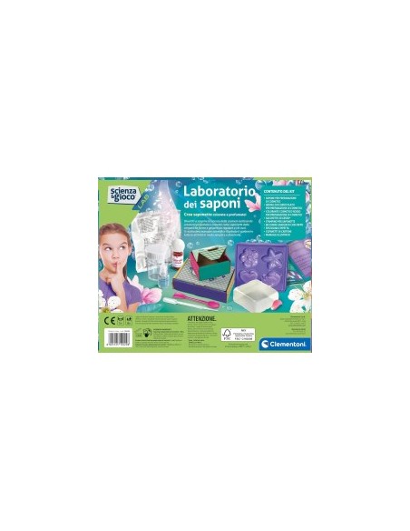 Laboratorio Cosmetico Clementoni per Bambine – Crea Saponette Profumate e Colorate dai 8 Anni