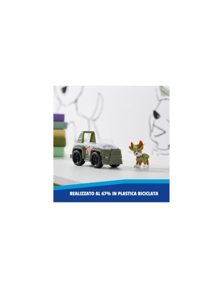 Paw Patrol Jungle Cruiser con Tracker in Plastica Riciclata per Bambini 3+