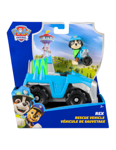 PAW Patrol Veicolo con Rex Personaggio Dinosauro in Plastica Riciclata