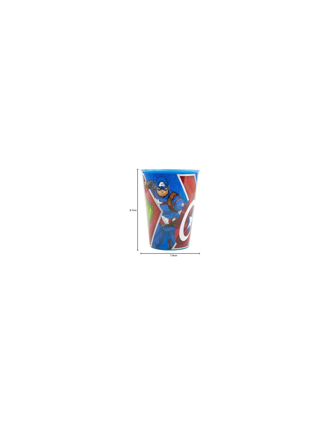 BICCHIERE  IN PLASTICA 260ML, AVENGERS, SUPEREROI, PER BAMBINI