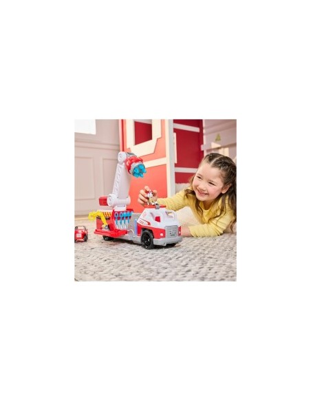 PAW Patrol Camion dei Pompieri Caricamento Rapido con Marshall, Suoni, Luci e Mini Veicolo