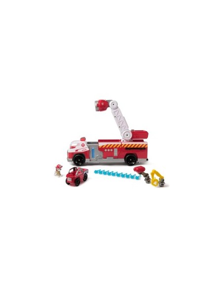 PAW Patrol Camion dei Pompieri Caricamento Rapido con Marshall, Suoni, Luci e Mini Veicolo