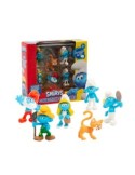 Set 6 Personaggi Puffi da 5,5 cm con Gargamella Esclusivo Ispirati al Nuovo Film