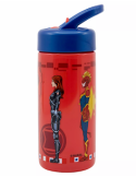 BORRACCIA IN PP 420ML CON CANNUCCIA AVENGERS 17, 8X7, 4 CM PER SCUOLA, BAMBINI