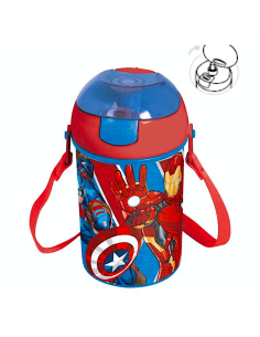 BORRACCIA POP-UP 450ML CON TRACOLLA, AVENGERS, PER BAMBINI