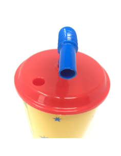 BICCHIERE IN PLASTICA 430ML CON CANNUCCIA BING