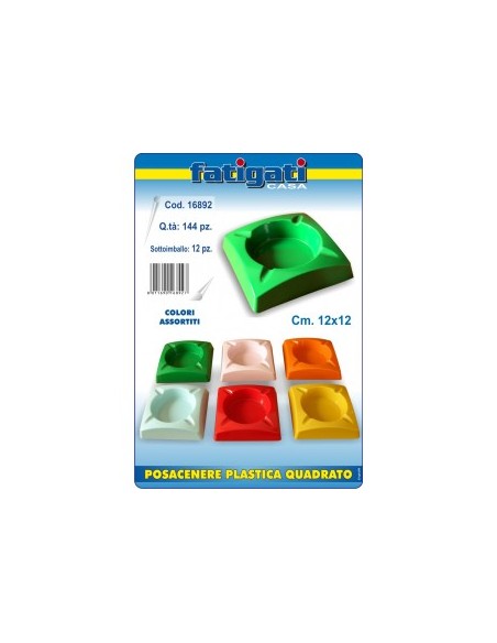 POSACENERE IN PLASTICA COLORI ASSORTITI 23280/1 su TreG Ingrosso