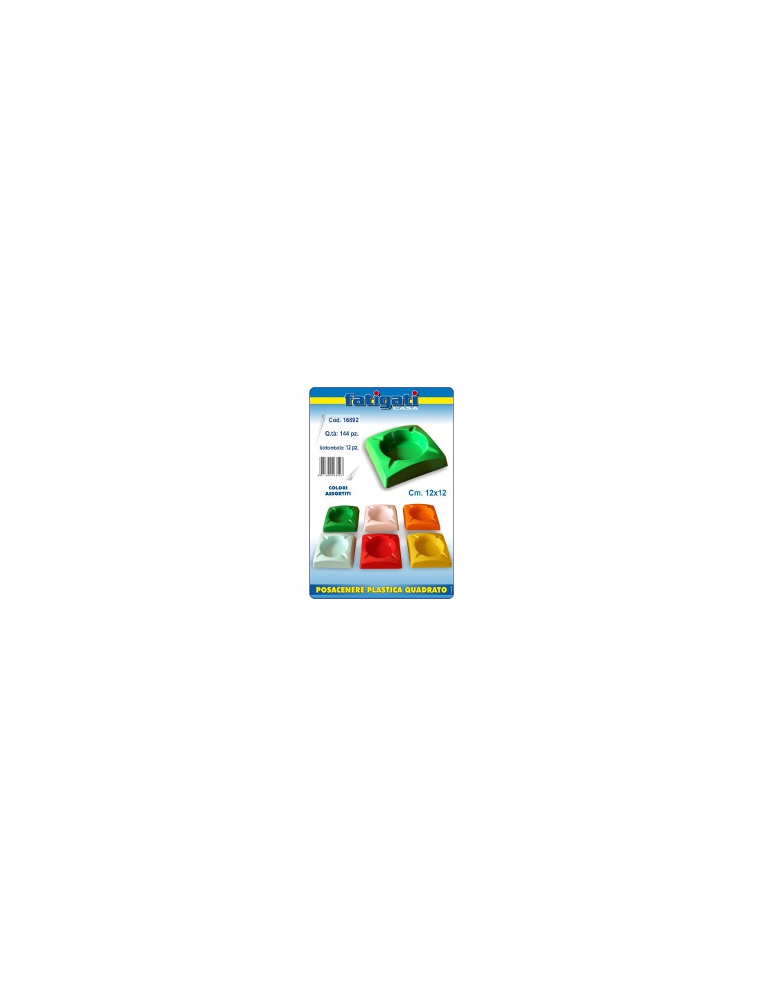 POSACENERE IN PLASTICA COLORI ASSORTITI 23280/1 su TreG Ingrosso