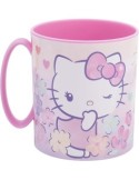 TAZZA MUG 350ML IN PLASTICA ROSA HELLO KITTY, PER BAMBINI