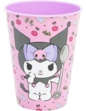 BICCHIERE 260ML IN PLASTICA ROSA RIUTILIZZABILE KUROMI