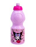 BORRACCIA IN PLASTICA ROSA 400MLKUROMY RIUTILIZZABILE, PER BAMBINI
