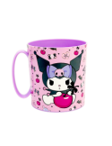 TAZZA MUG 350ML KUROMI IN PLASTICA RIUTILIZZABILE ROSA, PER BAMBINI