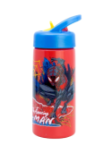 BORRACCIA 420ML SPIDERMAN CON CANNUCCIA E MANICO INTEGRATO, PER BAMBINI