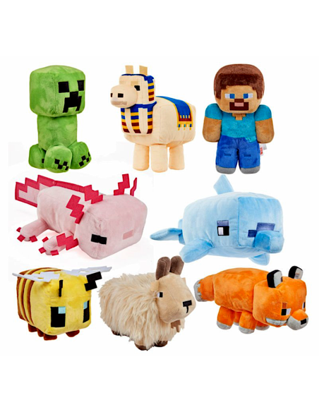 MINECRAFT HBN39 PELUCHE BASE ASSORTITO