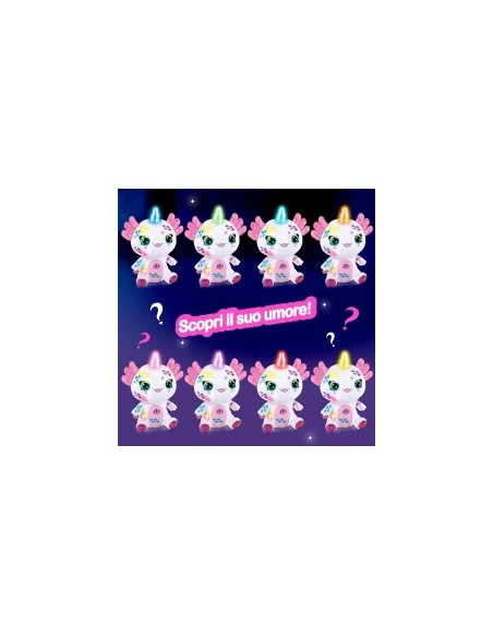 Airbrush Plush Axolotl 32 cm – Peluche Interattivo con Aerografo, Stencil, Luci e Guida Emozioni