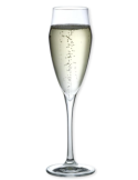 Set 6 Flute Champagne RCR Ego in Cristallo Luxion – 18 cl, Eleganza Made in Italy