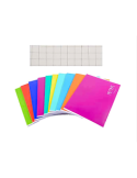 CONF 10 QUADERNI A QUADRETTI 10MM ACTIVE COLORS, SCUOLA, BAMBINI, RAGAZZI