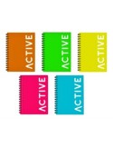 QUADERNO A RIGHE SPIRALATO FLUO ACTIVE ASSORTITO