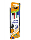 5 PENNE BIC CRISTAL ORIGINAL BLU, NERA, ROSSA, VERDE