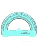GONIOMETRO 180 GRADI  12CM PER DISEGNO TECNICO E SCUOLA