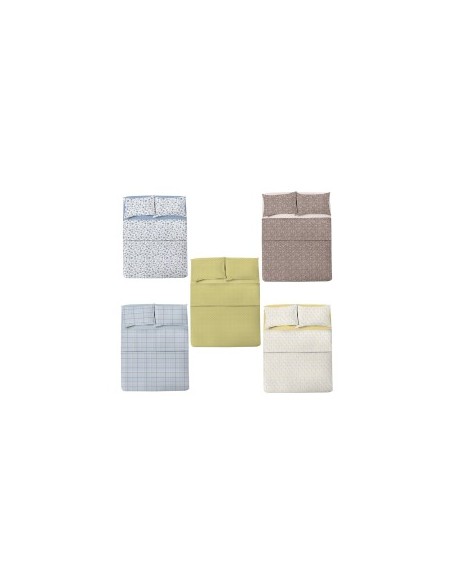 COMPLETO LETTO MATRIMONIALE ASSORTITO POLIESTERE/COTONE