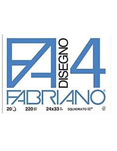 FABRIANO ALBUM DA DISEGNO F4 24x33cm SQUADRATO
