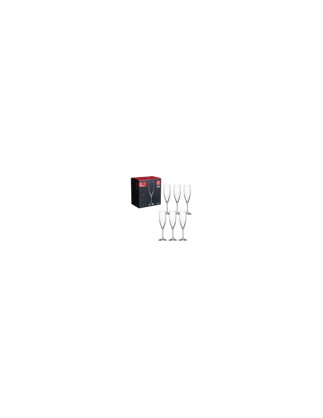 INVINO CONF 6 CALICI FLUTE 24CL su TreG Ingrosso