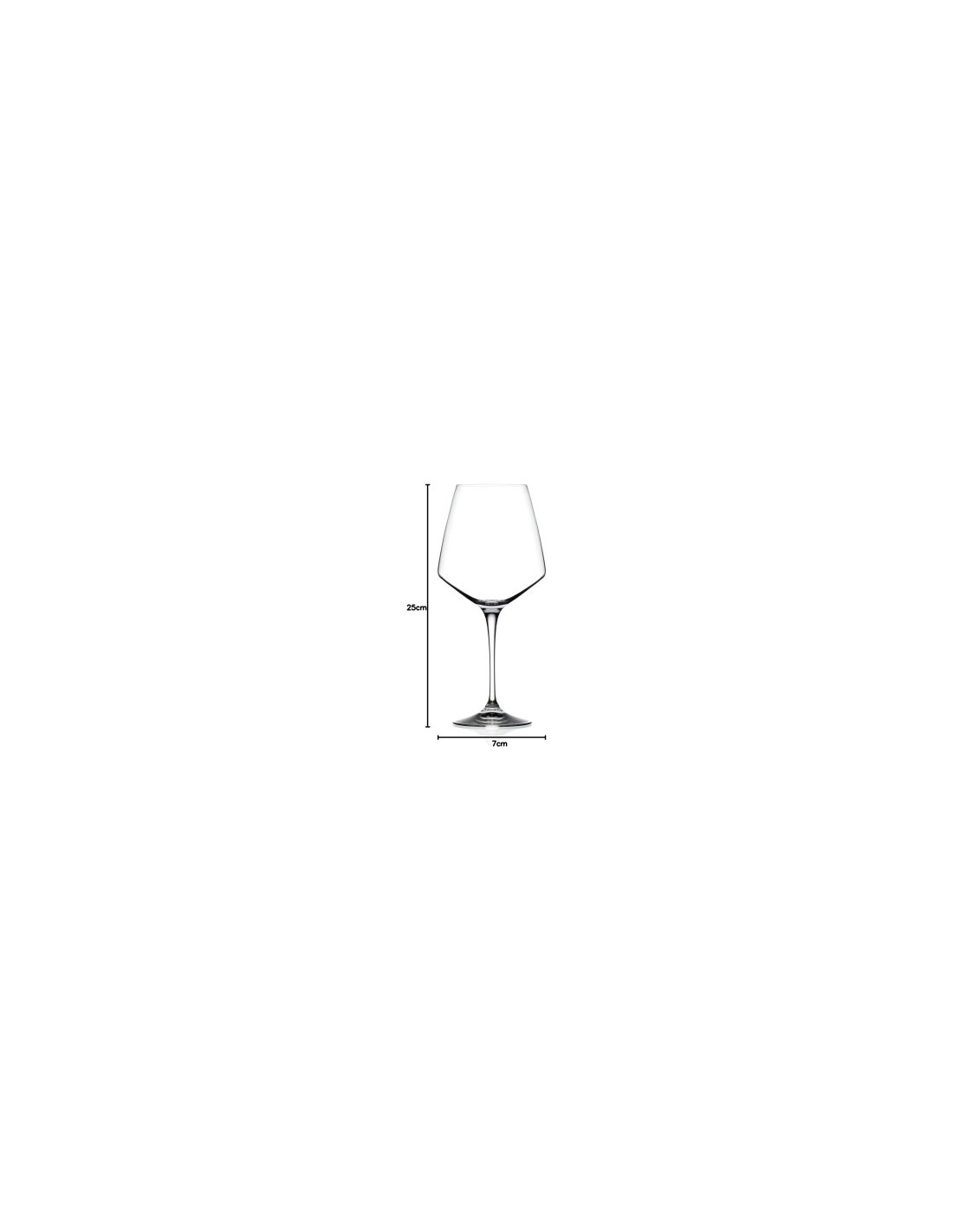 ARIA CALICI VINI ROSSI 78 CL SET 6 25324 RCR TRENDS su TreG Ingrosso
